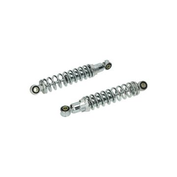 Zestaw amortyzatorów Vespa Citta, Puch Maxi, Tomos uniwersalny 240mm chrom