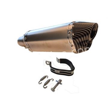 Vespa Primavera Wydech/Sprint/Zip dla 4-suwowy IGET Euro 4 Titanium/Carbon look Aplus
