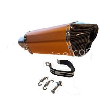 Vespa Primavera Wydechowy/Sprint/Zip dla 4-suwowy IGET Euro 4 Pomarańczowy/Carbon look Aplus