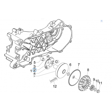 Wariator Piaggio Zip 2000 2-suwowy AC