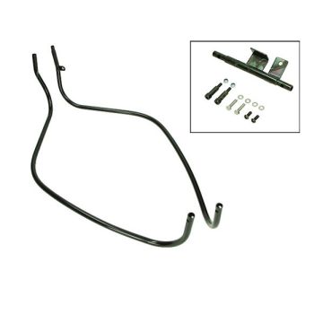 przedni wspornik dekoracyjny zestaw (made in EU) lx/vespa/ vespa s połysk czarny