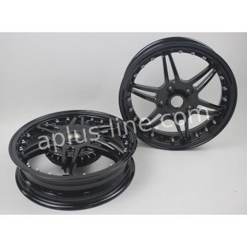 Zestaw obręczy pasujący do Vespa Primavera/Sprint Gloss black edition Sport