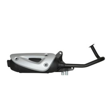 Wydech Chiny 4-suwowy GY6 Block 12" Tecno cpl rev. czarny