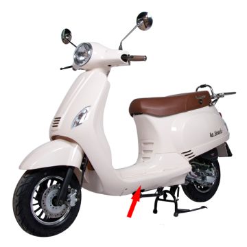 Spódnica boczna podnóżka lewa AGM Vx 50/China/Retro Lx/Napoli biały-78446