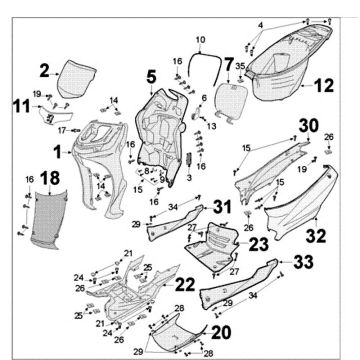 SPOILER DOLNY *L* K4 MATT CZARNY oryginalny