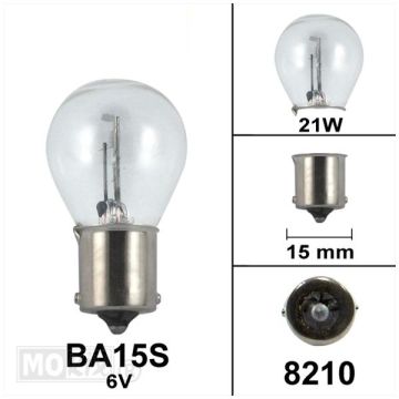 Żarówka 6 wolt/ 21 W BA15S-8210