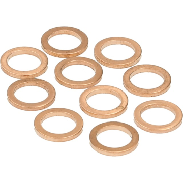 Pierścień czerwono-miedziany 10x14mm 10 sztuk