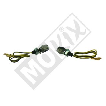 Zestaw kierunkowskazów LED uniwersalny mikro czarny