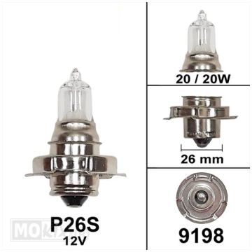 Żarówka S3 P26S 12V 20W kołnierz-9198