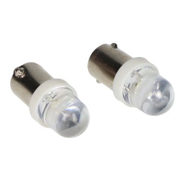 Lampa 6V/12V BA9S LED biała (2 szt.)