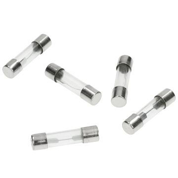 Bezpieczniki szklane 10ampere 24,5 mm 5 sztuk