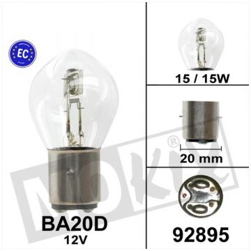 Żarówka S1 BA20d 12V 15/15W-92895