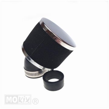 Pianka Powerfilter czarna/chrom 30/35mm 45 stopni Supertec