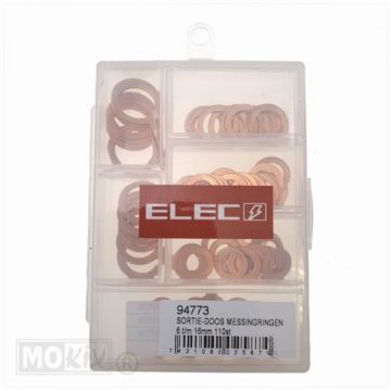 SORTIE BOX PIERŚCIENIE MOSIĘŻNE 6.t/16mm 110szt