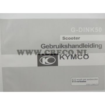Oryginalna INSTRUKCJA OBSŁUGI G-DINK 50