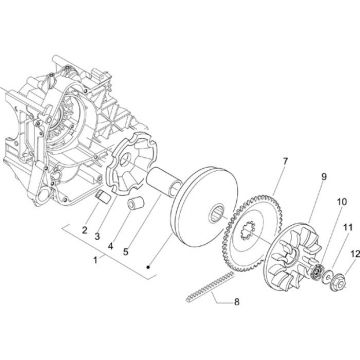 Wariator Piaggio Liberty 4-suwowy
