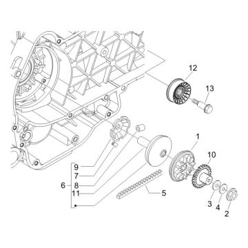 Koło pasowe Gilera Runner 200cc VXR 4-suwowy 2006