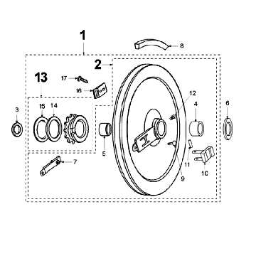 Koło Pasowe Napędowe Peugeot Vogue Czarny