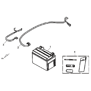Bateria Sym Allo (WH871) Sampan 