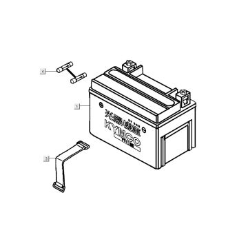akumulator Kymco People S 4-suwowy diament czarny