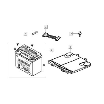 Akumulator Kymco Vitality 4t ac diament-czarny