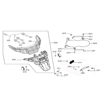 Błotnik tylny AGM Star50 kremowy zielony