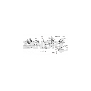 Błotnik tylny Santini Capri 125cc matowy czarny