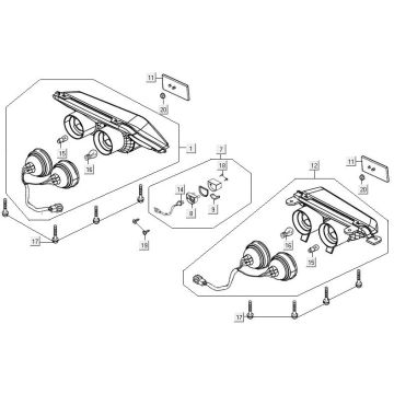Lampa tylna Kymco MXU 300R
