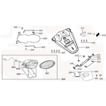 Lampa tylna China Joy czerwony