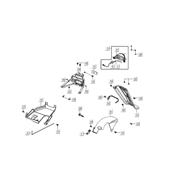 Lampa tylna Kymco Agility Delivery 4-suwowa euro4 biała