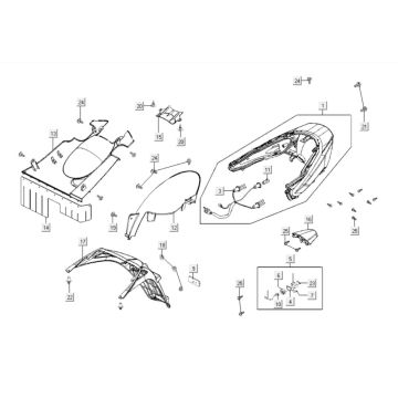 Lampa tylna Kymco Gti 300i
