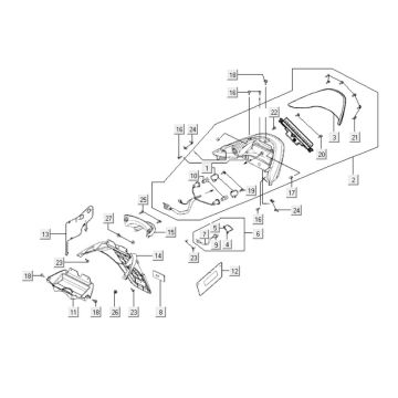 Lampa tylna Kymco Xciting 500i