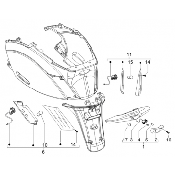 Lampa tylna Piaggio Zip 2000 4-suwowa AC