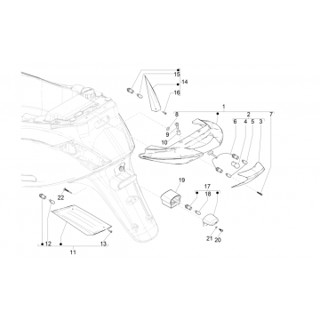 Lampka tylna Piaggo Zip 4-suwowy (wtrysk euro4 IGET)