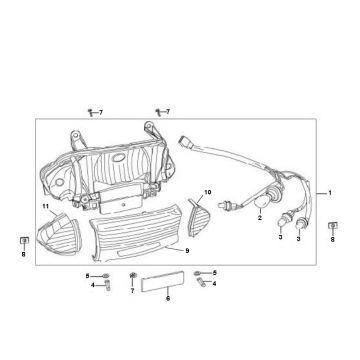 Lampa tylna Sachs 49er 4-suwowa