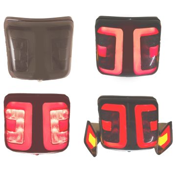 Lampa tylna Vespa GTS LED Tube dymu+krawędź (czarny mat) Power1