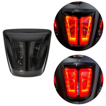Lampa tylna Vespa Sprint/Primavera LED rurka dyma+krawędź (czarny matowy)