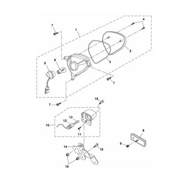 Lampa tylna Yamaha Aerox 2-suwowa 2013