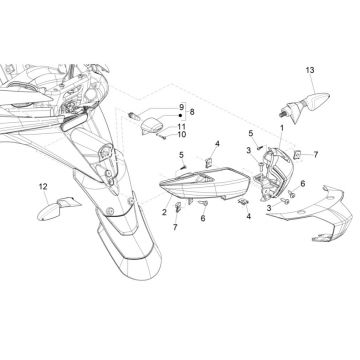 Typy lamp - Piaggio MP3 300 HPE/300 HPE SPORT E5 ABS 2020-2022 (EMEA)