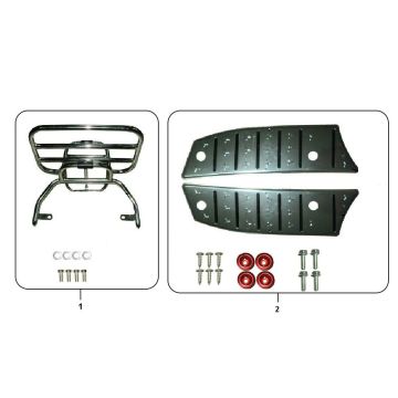 Tylny bagażnik - Podnóżek Senzo RiValuX S 4-suwowy