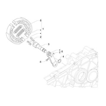 Hamulec tylny Vespa S 2-suwowy