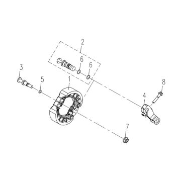 Hamulec tylny 3B3 50cc (Euro 4; po 2018 r.)
