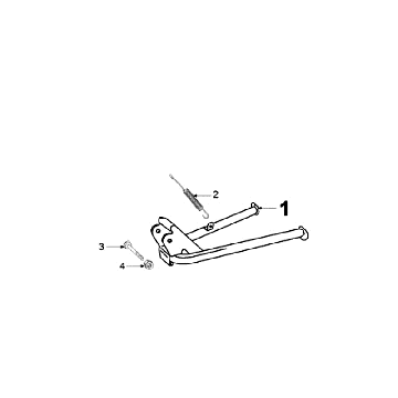 Tylny Teleskop i Stojak Peugeot Vogue Czarny