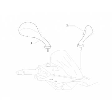 Lusterka wsteczne Gilera Runner 50 SP 2010-2017