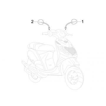 Lusterka wsteczne Piaggio Zip 50 SP 2006-2013