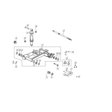 Lampa tylna Kymco MXU 300