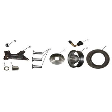 Koło tylne AGM GT różowe Koło tylne AGM GT różowe