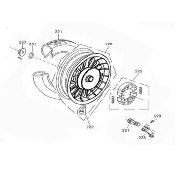 Koło tylne AGM Joy matowe antracyt