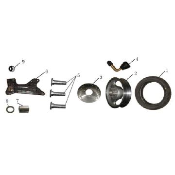 Koło tylne AGM LX białe