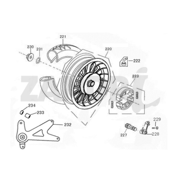 Koło tylne BTC Riva Sport czarne